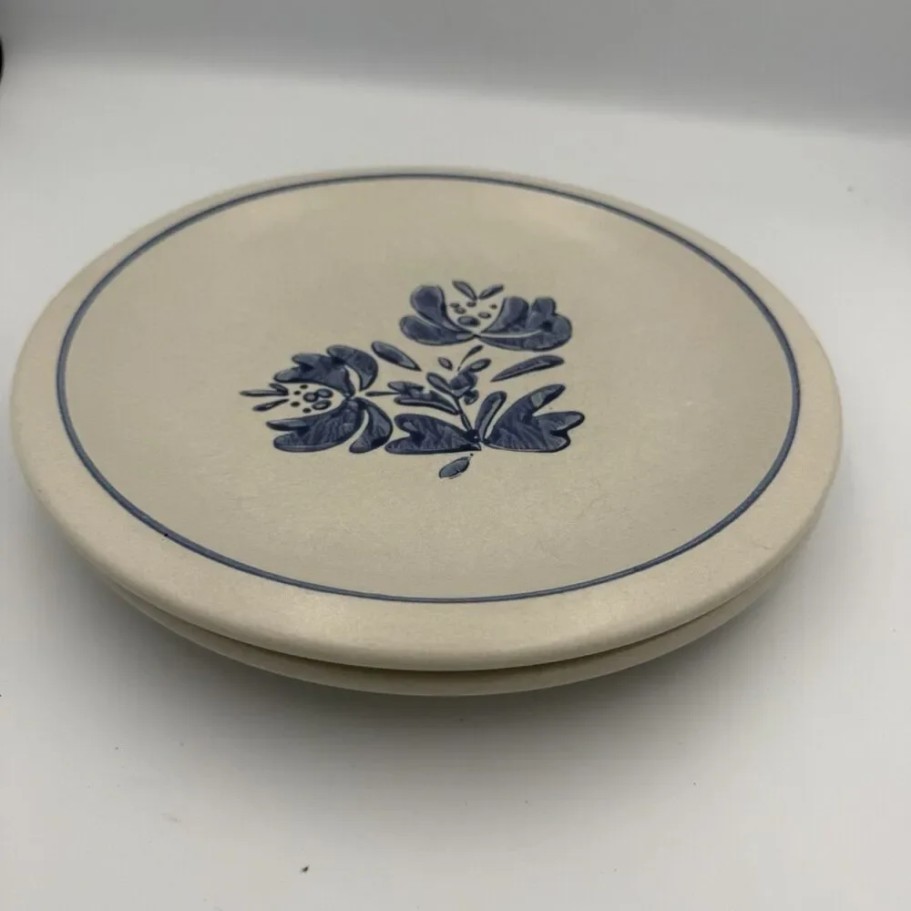 Vintage Pfaltzgraff Yorktowne Stoneware  10” plates Set of 2